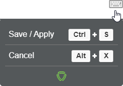 shortcuts cancel