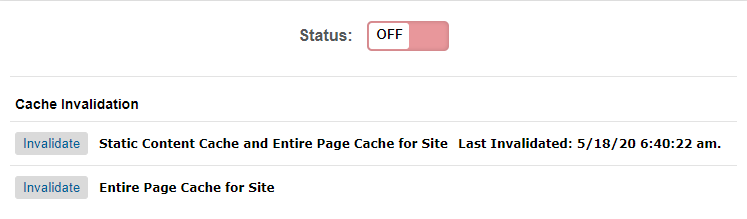 toolbar cache expanded