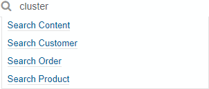 search cluster example